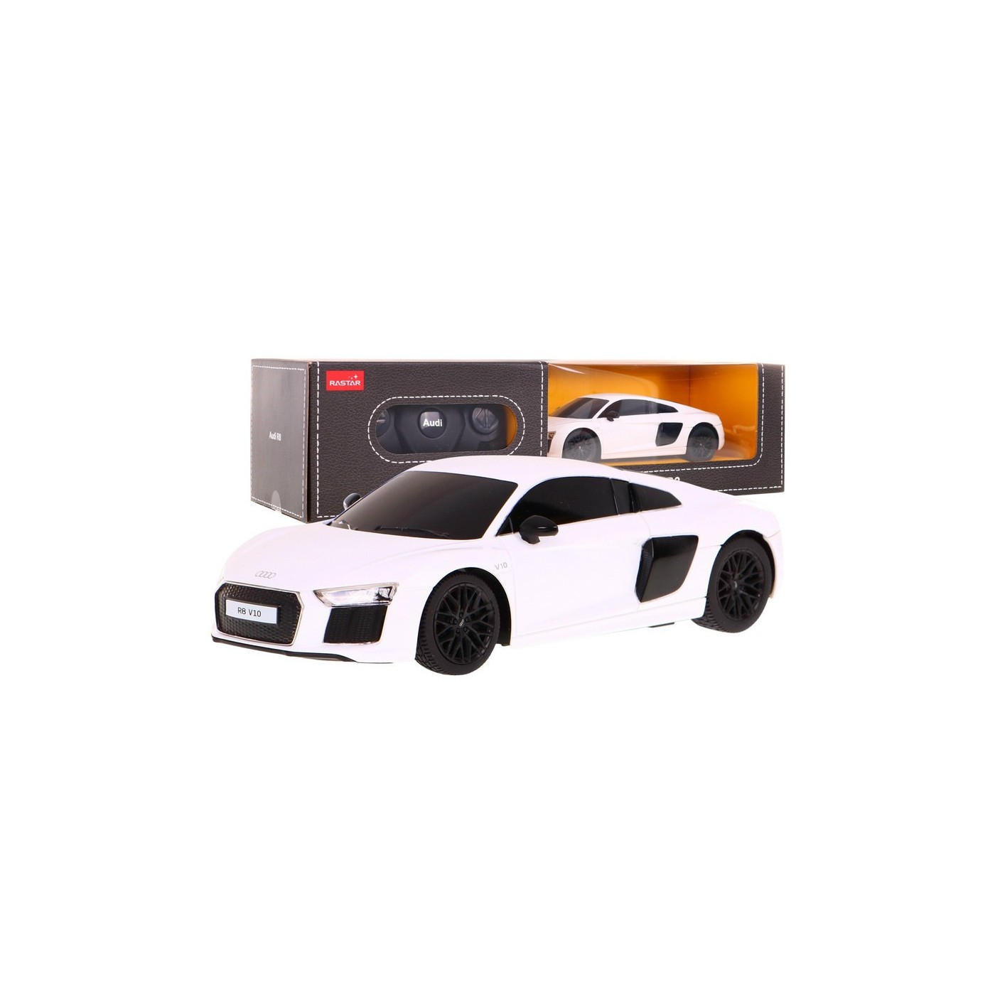Autko R/C Audi R8 Biały 1:24 RASTAR
