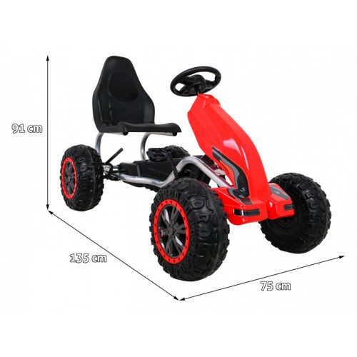 Large Go-Kart STRONG Red