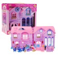 Big house with pink roof