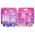 Big house with pink roof