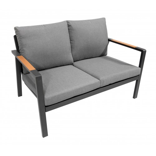 Meble Ogrodowe Aluminiowe Sofa + Dwa Fotele + Stolik