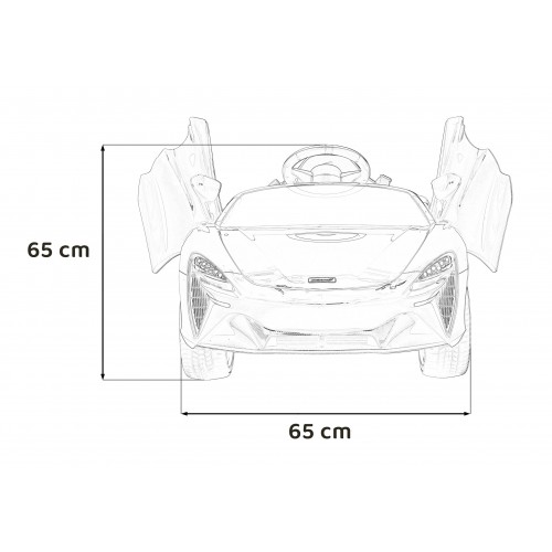 McLaren Artura na akumulator dla dzieci Czerwony + Napęd 4x4 + Pilot + Wolny Start + EVA + Audio LED