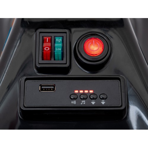 Pojazd Racing Drifter na akumulator dla dzieci Czarny + Funkcja driftu + Audio LED