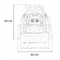 Koparka Traktor na akumulator dla dzieci Czerwony + Ruchome Ramię Łyżka + Pilot + Wolny Start + Radio FM + LED