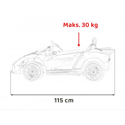 Pojazd Lamborghini Invencible Szary