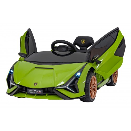 Lamborghini SIAN na akumulator dla dzieci Zielony + Pilot + EVA + Wolny Start + Audio LED