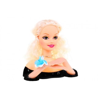 Lalka blondynka do stylizacji włosów dla dzieci 3+ Zestaw do czesania + Ozdoby akcesoria