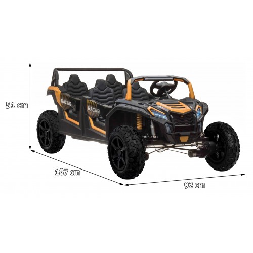 Pojazd 4-osobowy Buggy ATV RACING UTV2000 Z Baterią Li-ion Złoty