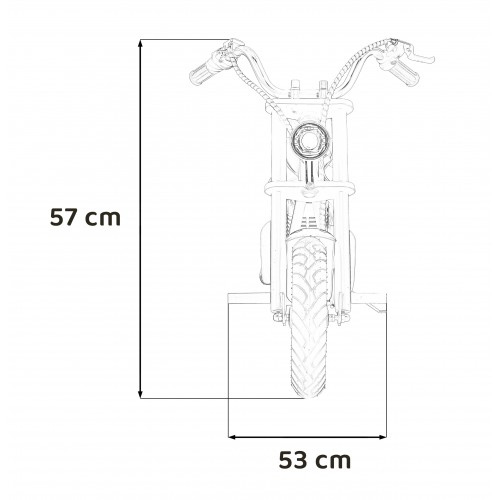 Pojazd Motorek Cruiser 12 Czarny