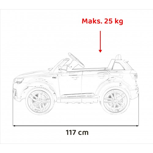 Pojazd Audi Q7 NEW LIFT - Niebieski SUV