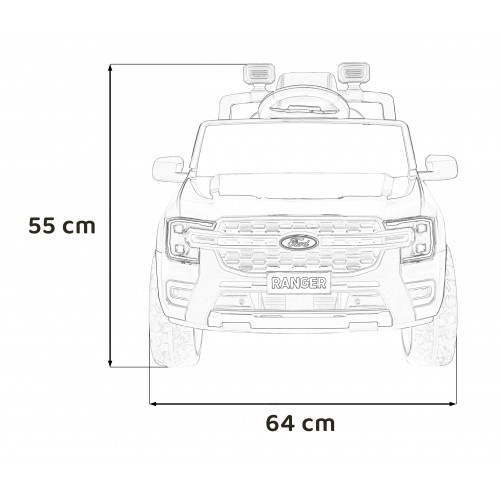 Pojazd Ford Ranger LIFT Czerwony