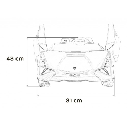 Pojazd Lamborghini SIAN Czerwony