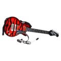 Elektryczna Gitara dla dzieci 3+ czerwony + Słuchawki z mikrofonem + Dźwięki Światła