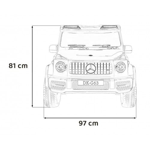 Pojazd Mercedes Benz G63 AMG XXL MP4 Biały