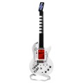 Electric Guitar Stand Microphone White