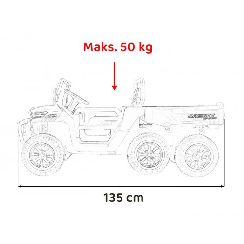 Pojazd Farmer Truck Speed 900 Czerwony