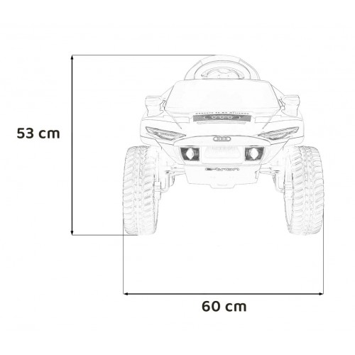 Pojazd Audi RSQ E-TRON Szary