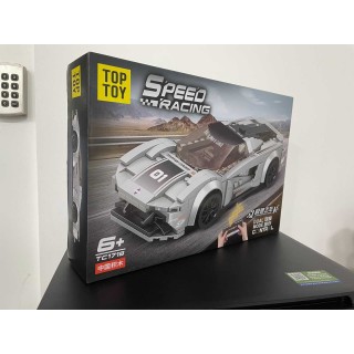 Zestaw Klocków Auto Sportowe Szare R/C