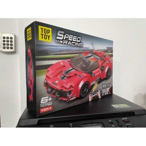 Zestaw Klocków Auto Sportowe Czerwone R/C