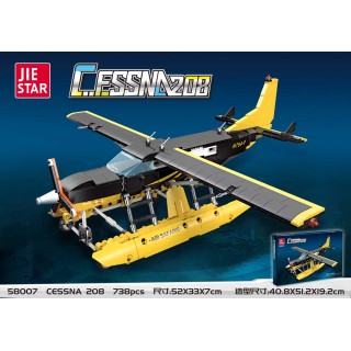 Zestaw Klocków Samolot Cessna208 738el.