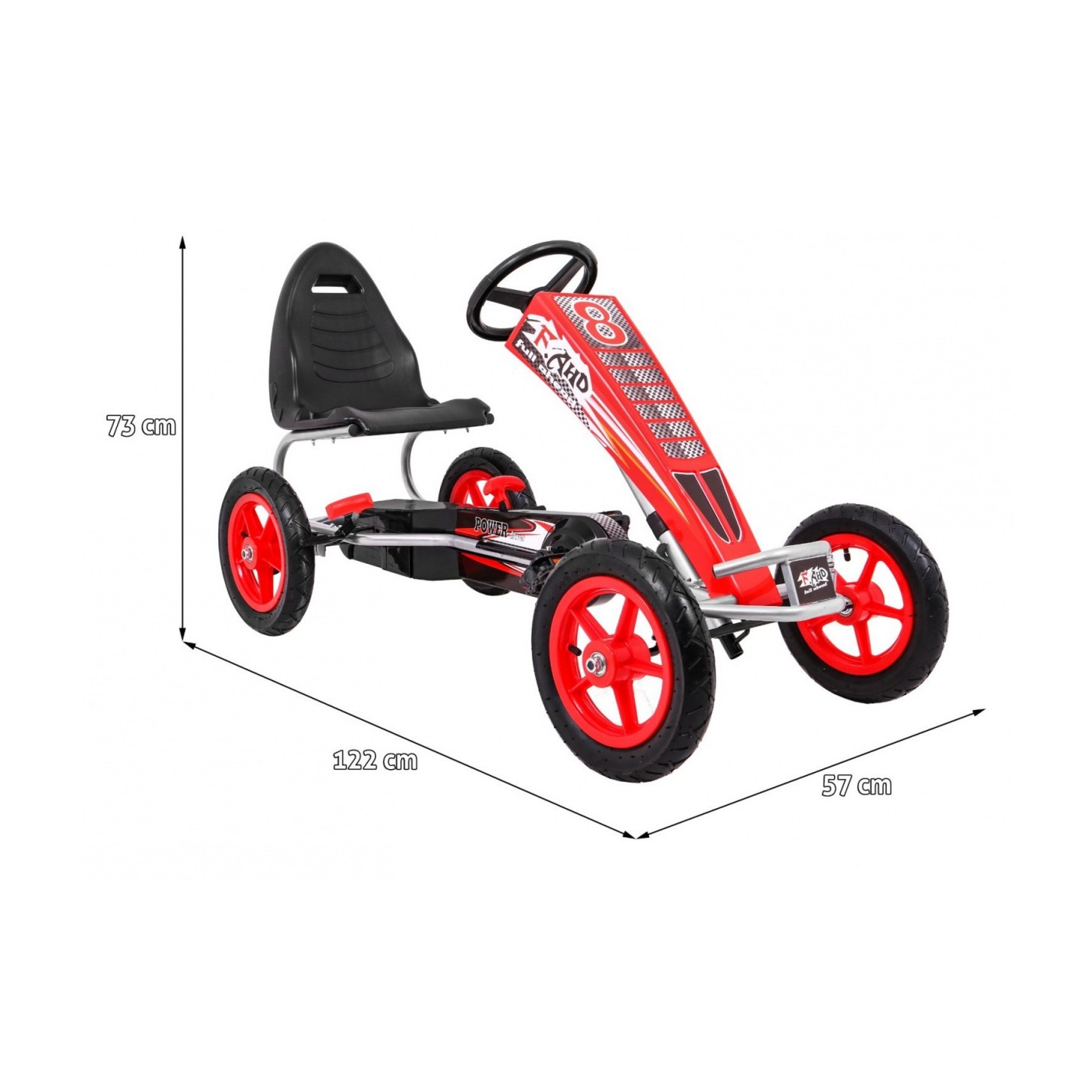 Pedal Gokart Full Ahead AIR Red