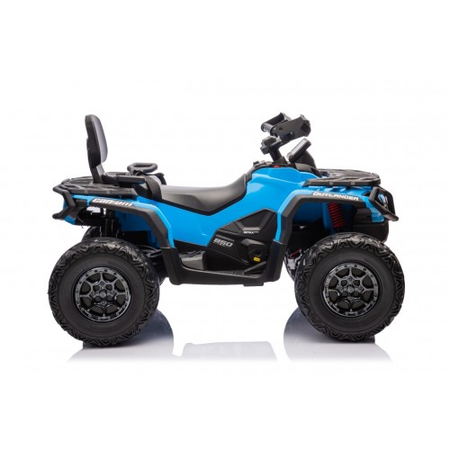 Quad Can Am Outlander ATV z Pilotem Niebieski