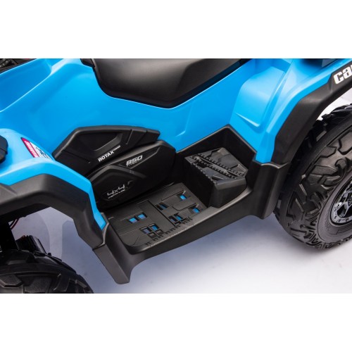 Quad Can Am Outlander ATV z Pilotem Niebieski