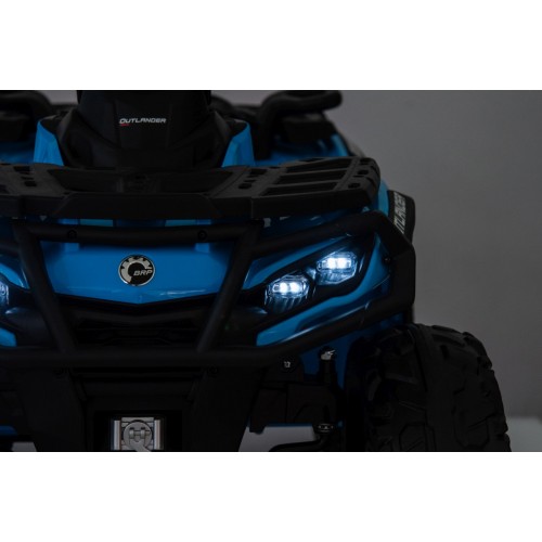 Quad Can Am Outlander ATV z Pilotem Niebieski