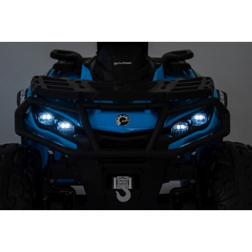 Quad Can Am Outlander ATV z Pilotem Niebieski