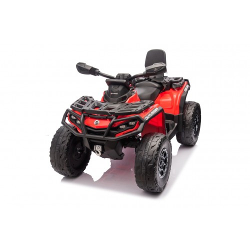 Quad Can Am Outlander ATV z Pilotem Czerwony