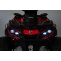 Quad Can Am Outlander ATV z Pilotem Czerwony