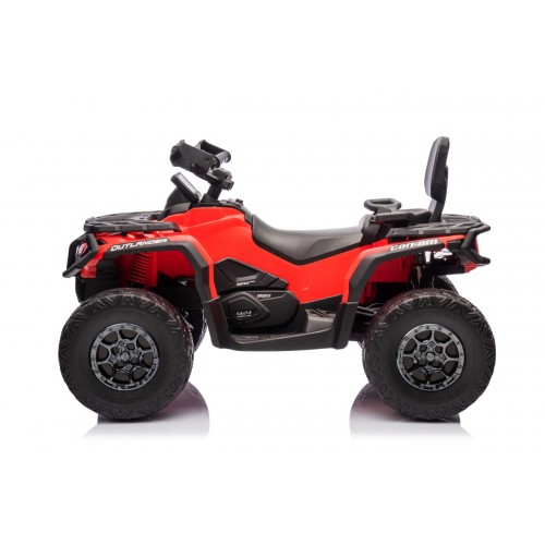 Quad Can Am Outlander ATV z Pilotem Czerwony