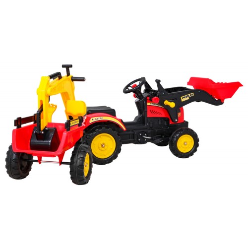 Go-kart Tractor Excavator with Trailer + Accessories