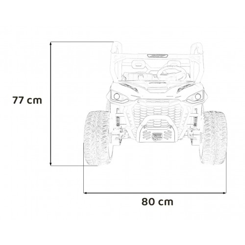 Pojazd Farmer Truck UTV Racing Niebieski