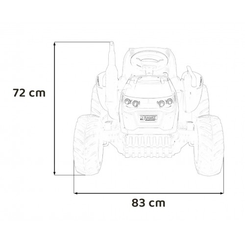 Pojazd Traktor GROW 1804 Czerwony