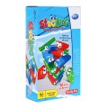 Zręcznościowa gra Dżenga Mini dla dzieci 3+ Układanie wieży + 30 kolorowych Klocków + Kostka do gry