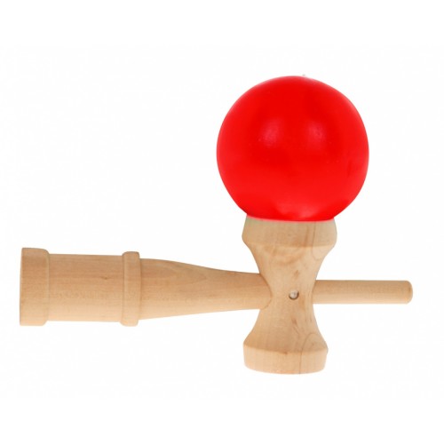 Zręcznościowa gra Kendama dla dzieci 3+ i dorosłych Drewniana zabawka + Czerwona kulka