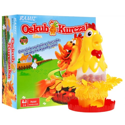 Gra zręcznościowa Oskub Kurczaka dla dzieci 3+ i dorosłych Wyjmowanie piórek + Ochrona jajek