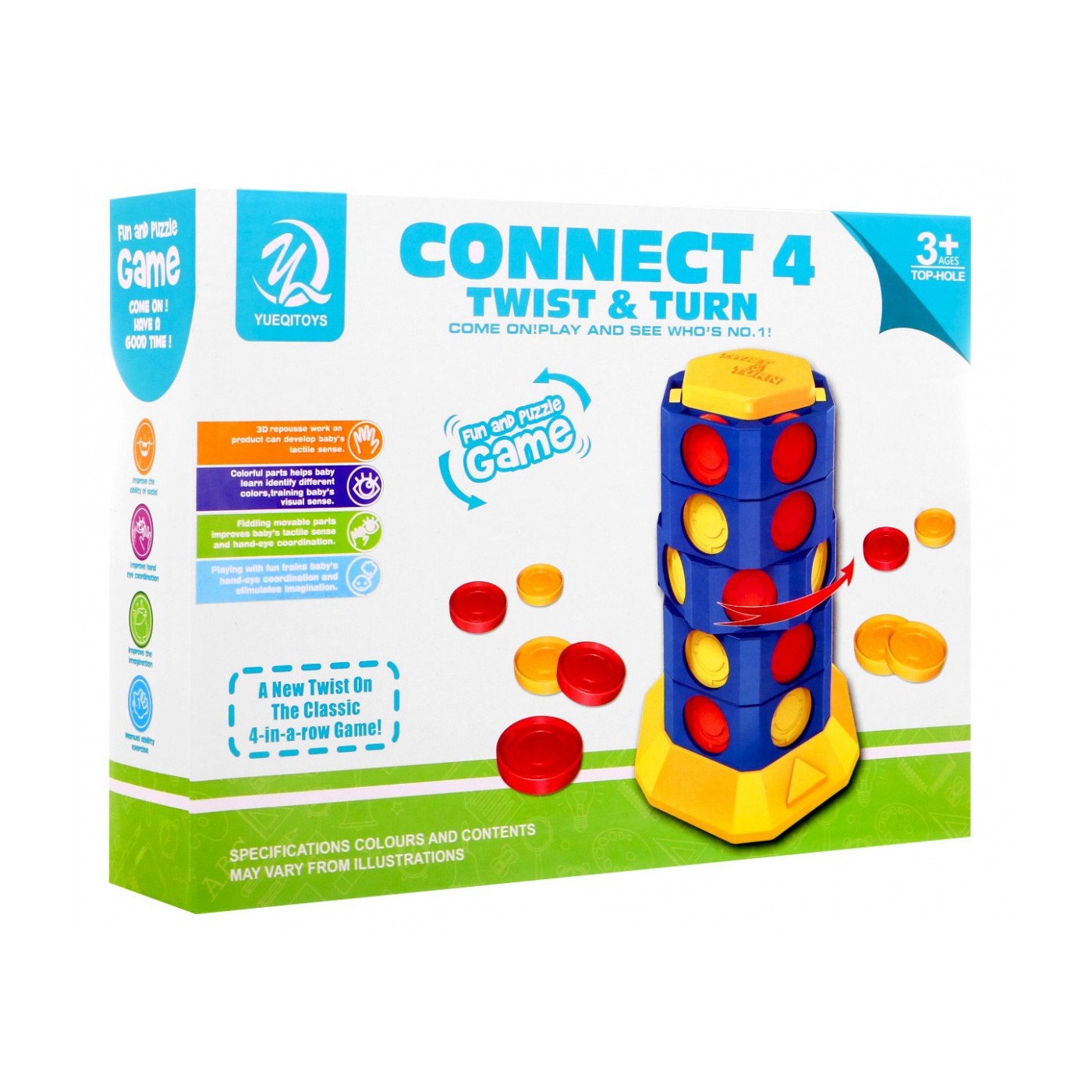 Puzzle game CONNECT 4-TWIST TURN Line Up