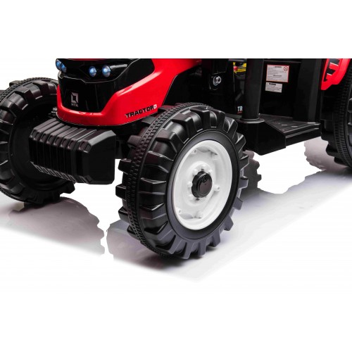 Pojazd MEGA Traktor D68 Z Przyczepką Czerwony