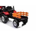 Pojazd MEGA Traktor D68 Z Przyczepką Czerwony