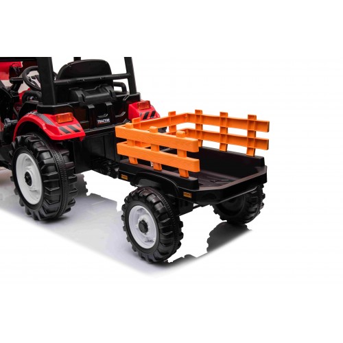 Pojazd MEGA Traktor D68 Z Przyczepką Czerwony