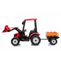 Pojazd MEGA Traktor D68 Z Przyczepką Czerwony