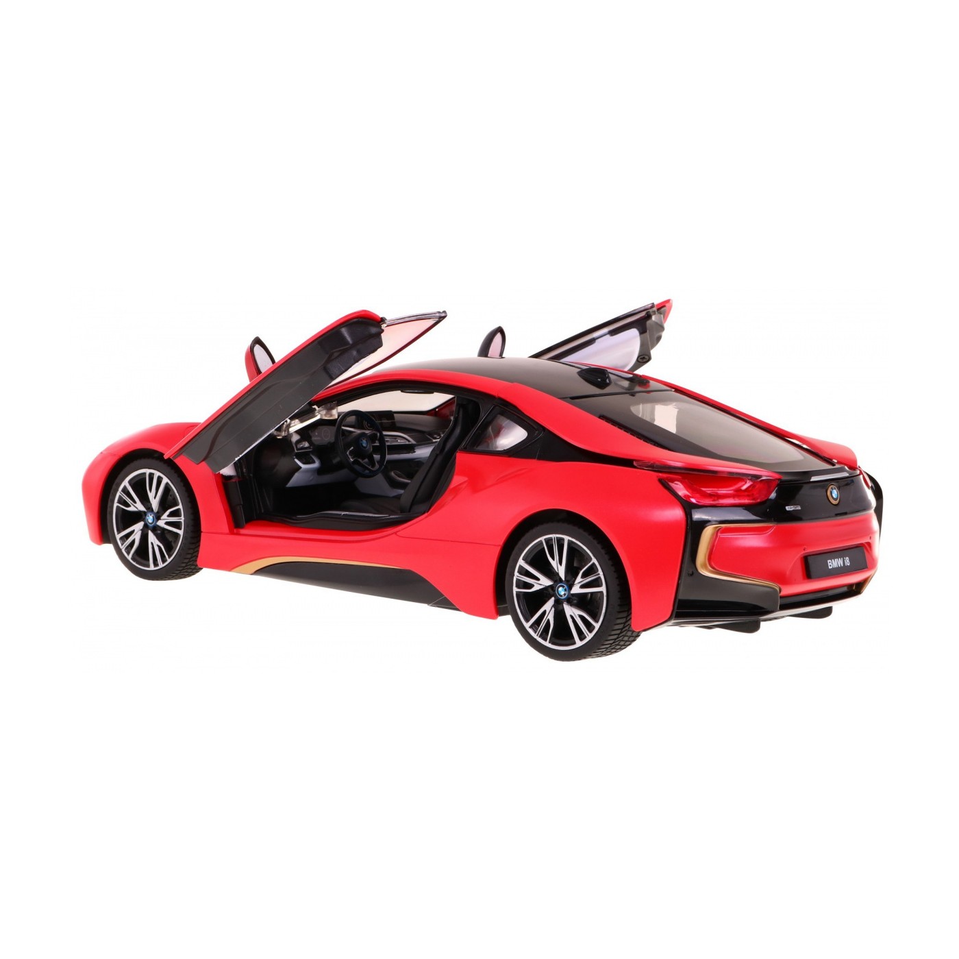 BMW i8 czerwone RASTAR model 1:14 Zdalnie sterowane auto + pilot 2,4 GHz