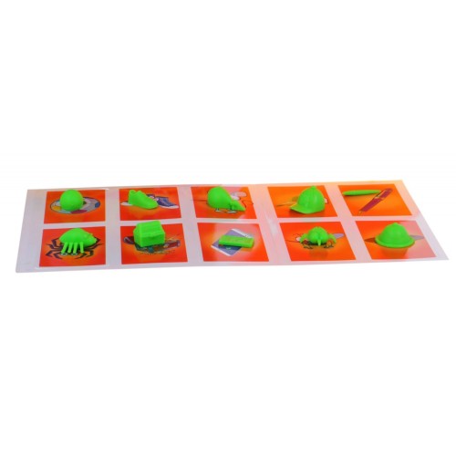 Gra zręcznościowa "Głodny wąż" dla dzieci 3+ Rozpoznawanie kształtów + 10 figurek + 10 kart + Zamykająca się paszcza