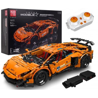 Zestaw Klocków Auto Sportowe RC 1488el. Pomarańczowe