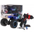 Crawler REAL ROCK z Funkcją Dymu R/C Niebieski