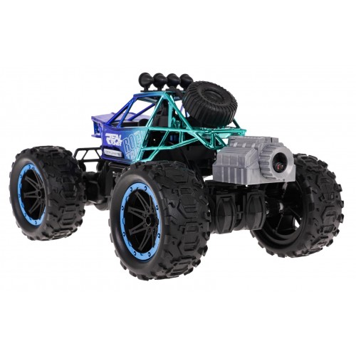 Crawler REAL ROCK z Funkcją Dymu R/C Niebieski