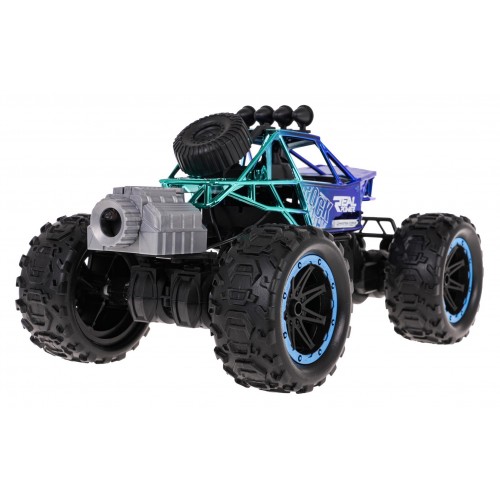 Crawler REAL ROCK z Funkcją Dymu R/C Niebieski