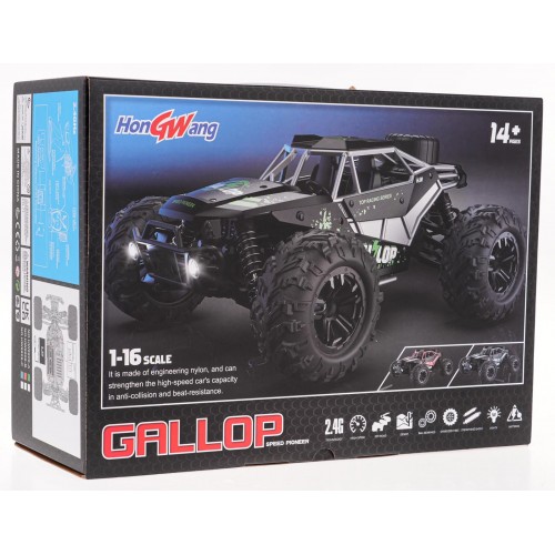 Crawler GALLOP 1:16 R/C Zielony